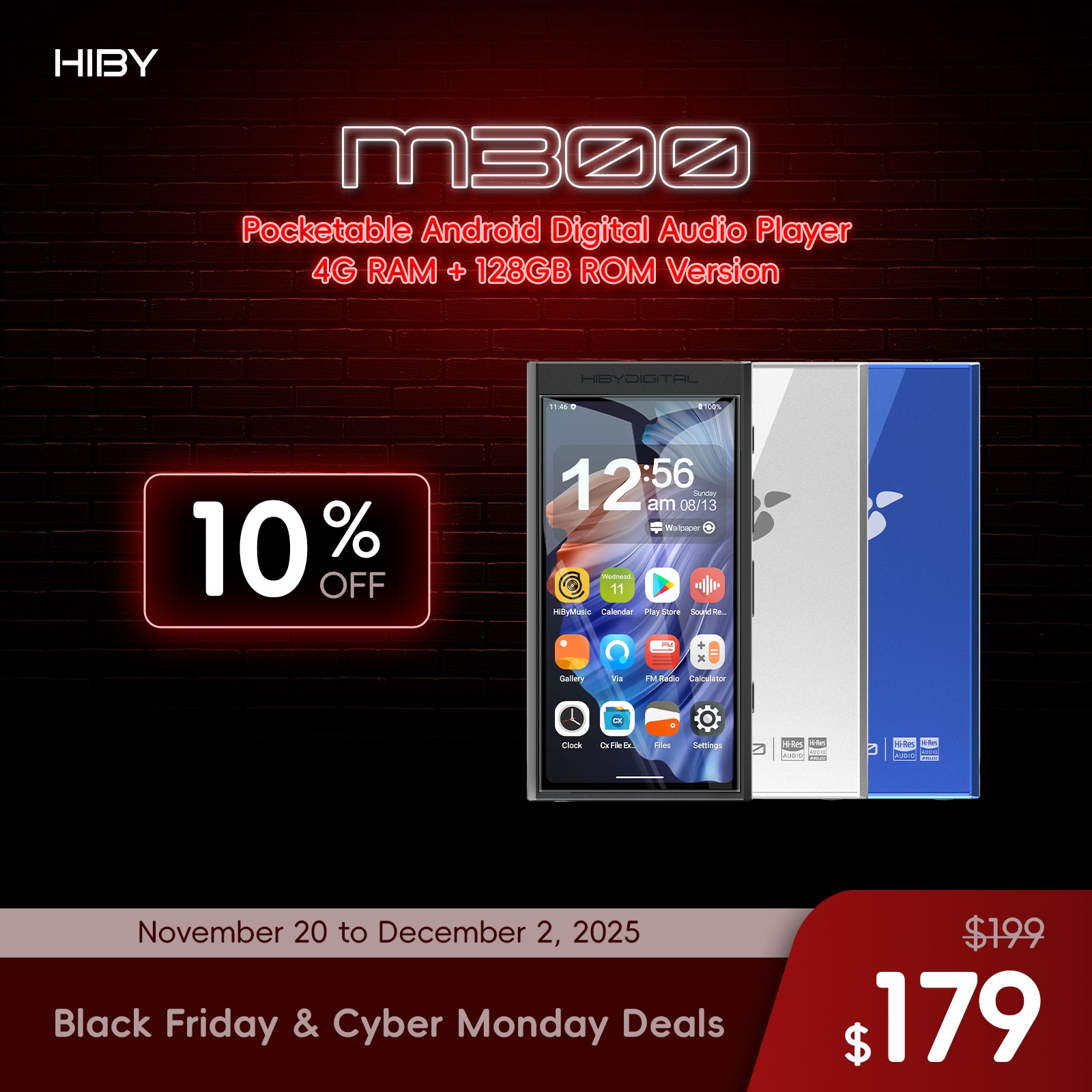 HiBy Digital M300 - Compact Android DAP for Music Lovers | HiBy