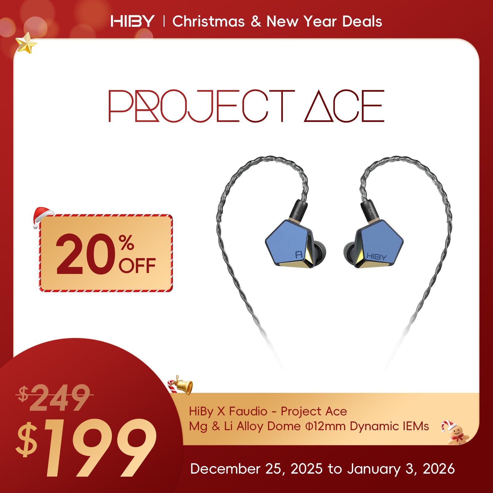 極美品 HiBy × FAudio Hiby PROJECT ACE イヤホン Discover iem headphones with HiBy X Faudio - Project Ace | HiBy