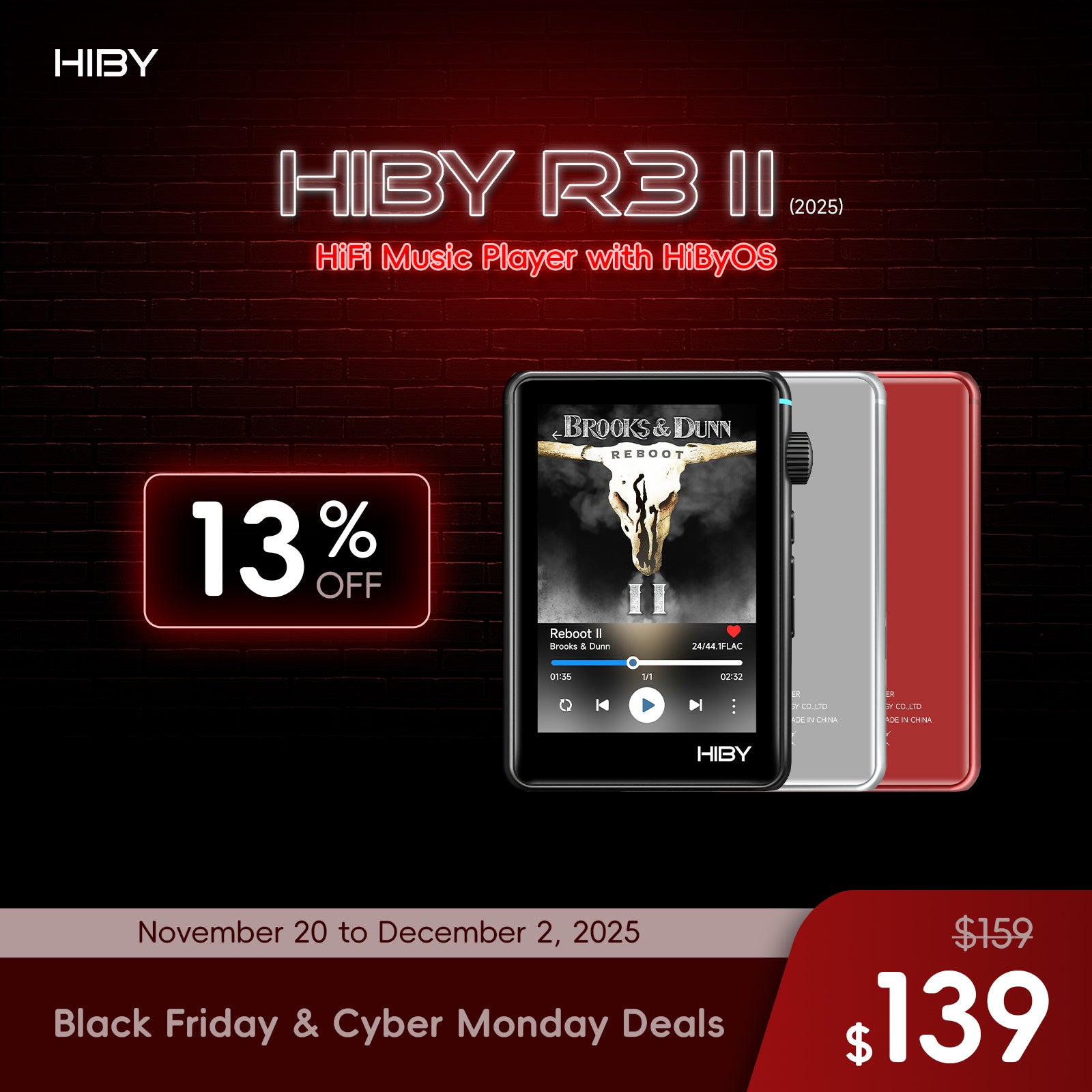 HiBy R3 II DAP - HiFi Music Player with HiByOS | HiBy