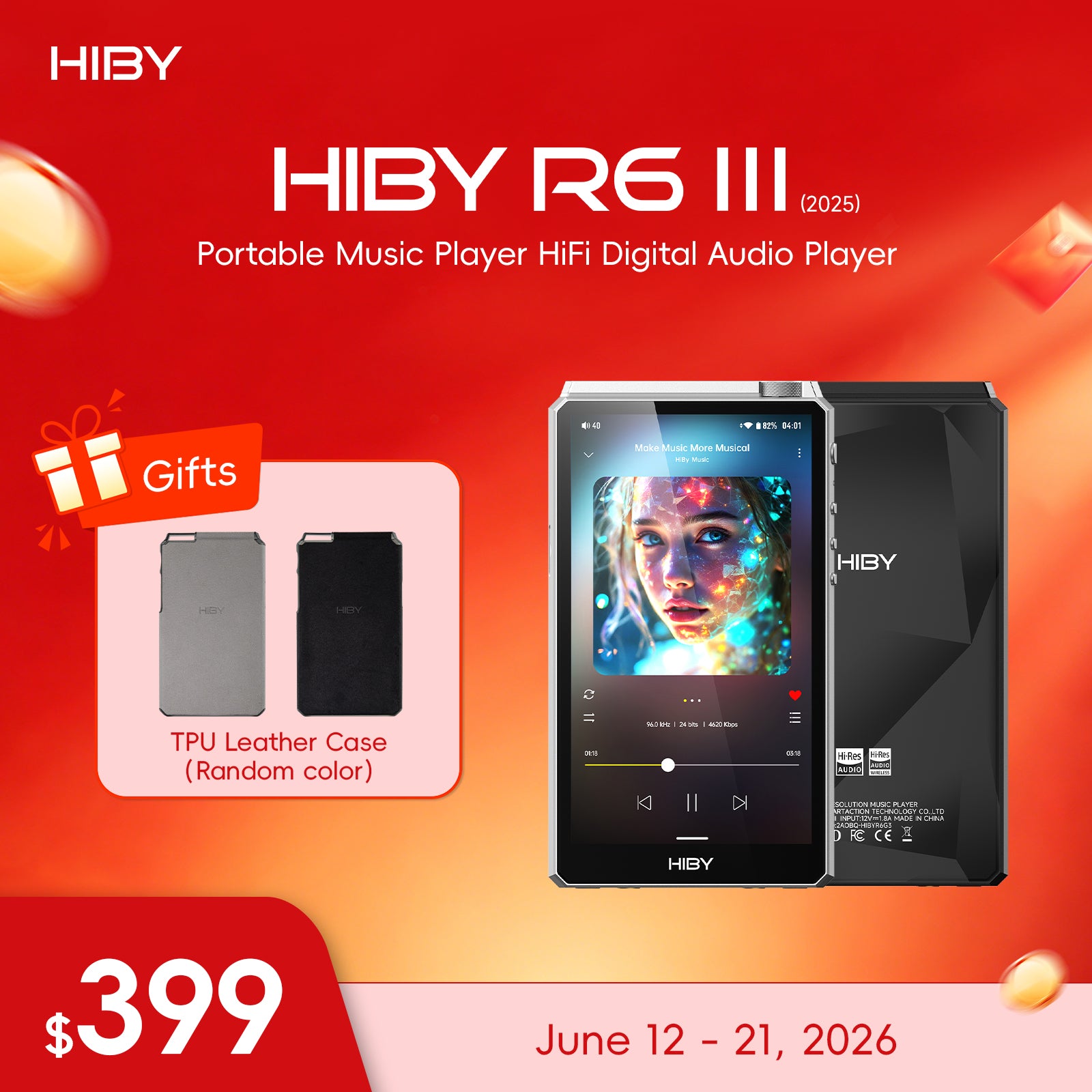 HiBy R6 III 2025 - Portable Music Player HiFi DAP