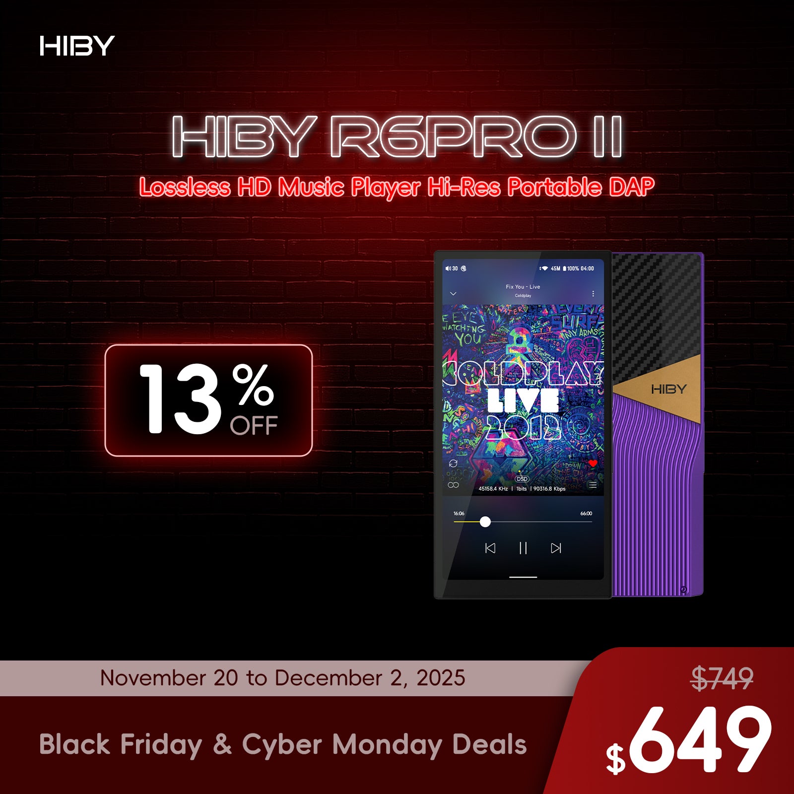 HiBy R6 Pro II - Portable DAP with Snapdragon 665 | HiBy