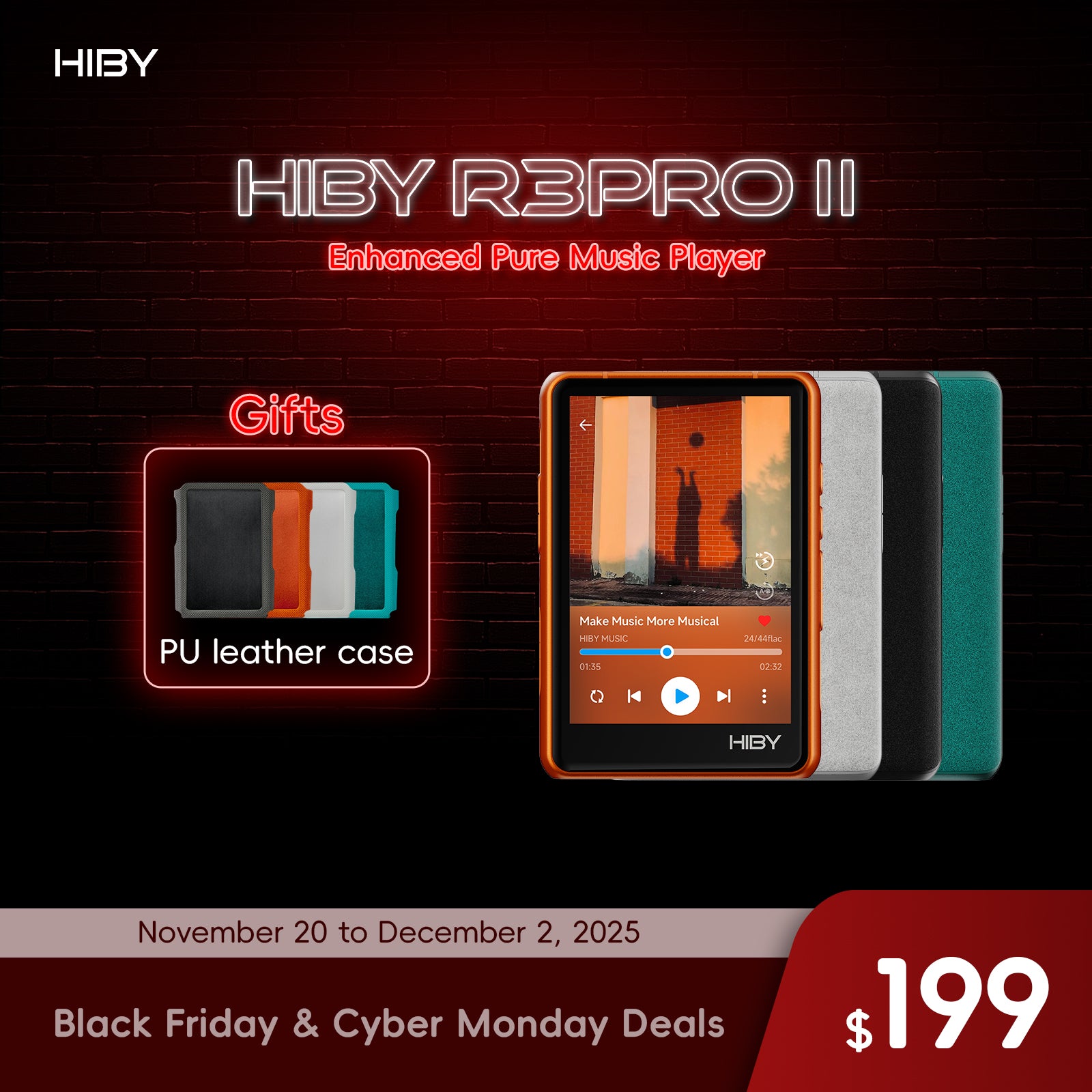 HiBy R3Pro II – Enhanced Pure Music Player