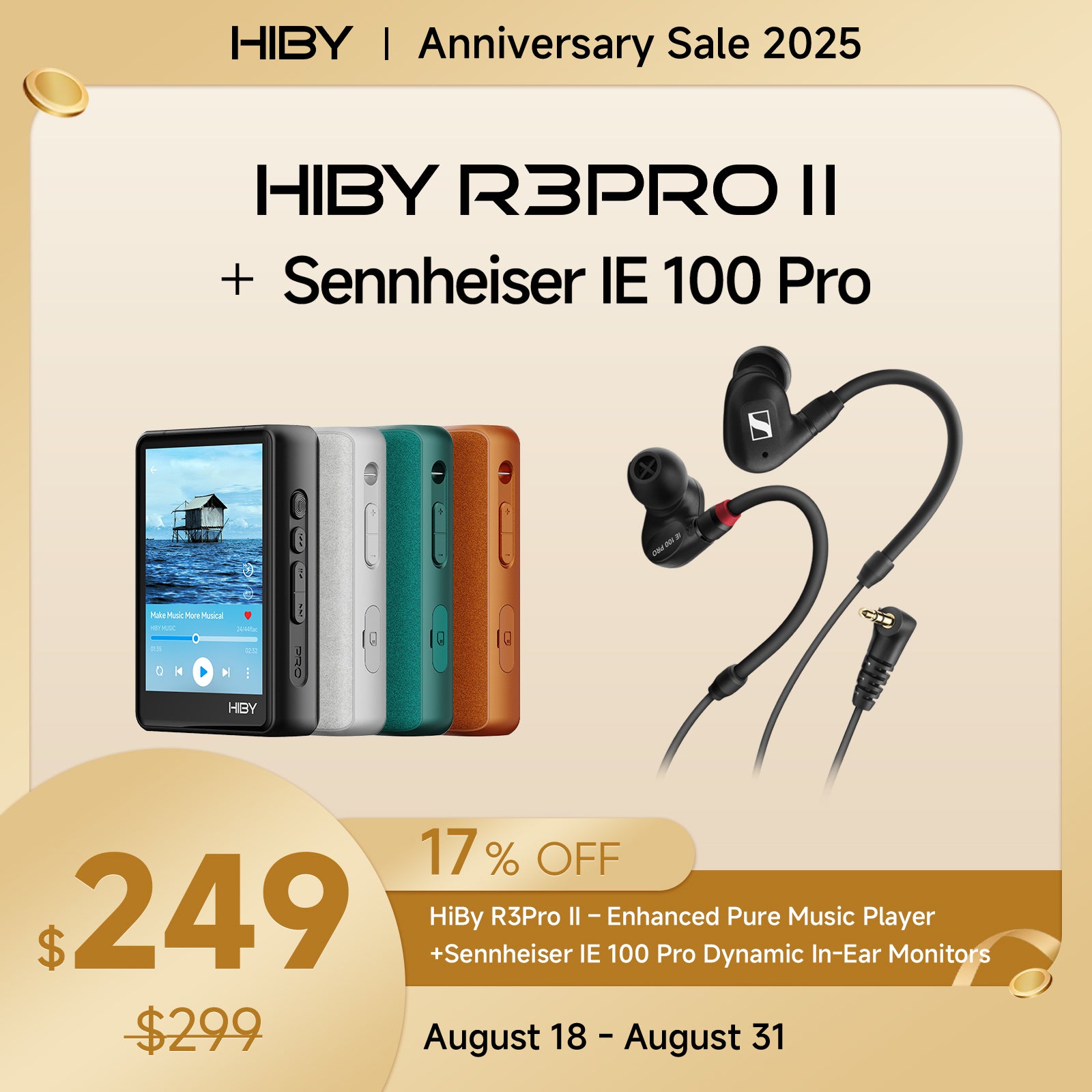 R3Pro II + Sennheiser IE 100 Pro