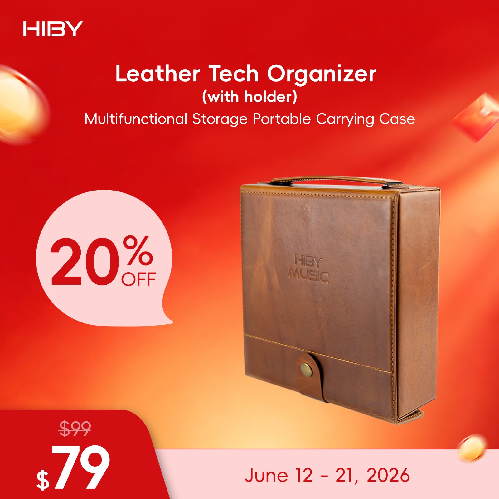 Leather Tech Organizer