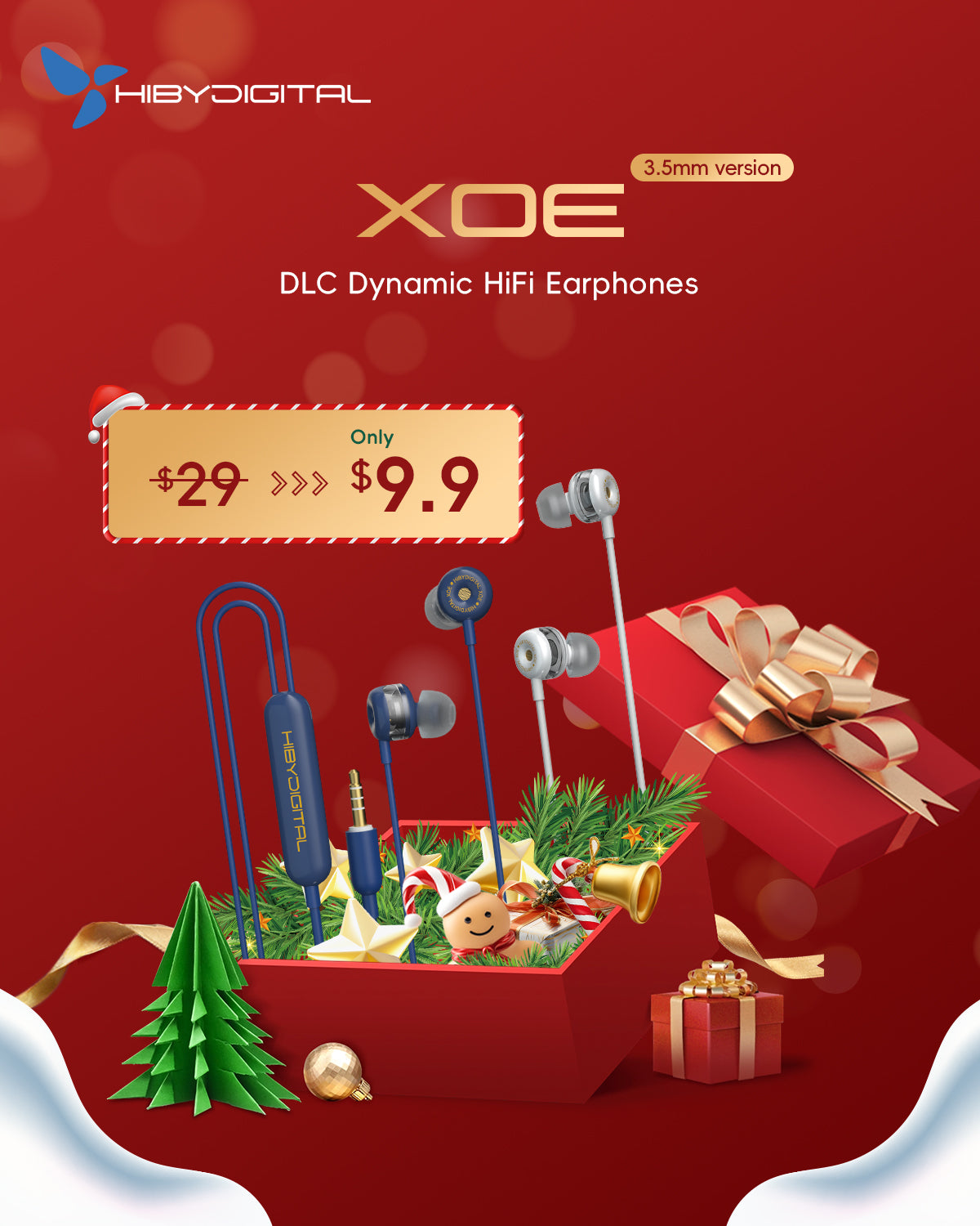 HiBy Digital XOE - DLC Dynamic HiFi Earphones