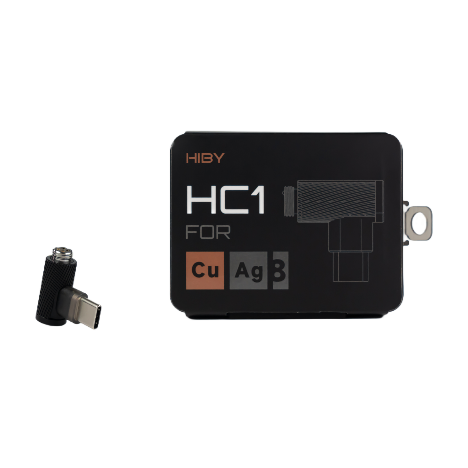 HiBy HC1 plug for CuAg8 and CuAg8 Cable
