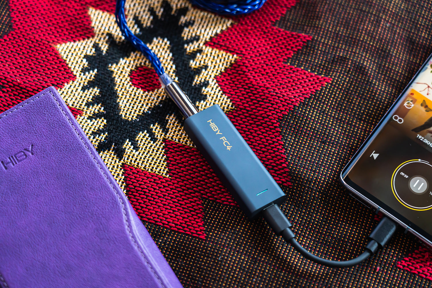 HiBy FC4 Portable USB DAC - Blue 2