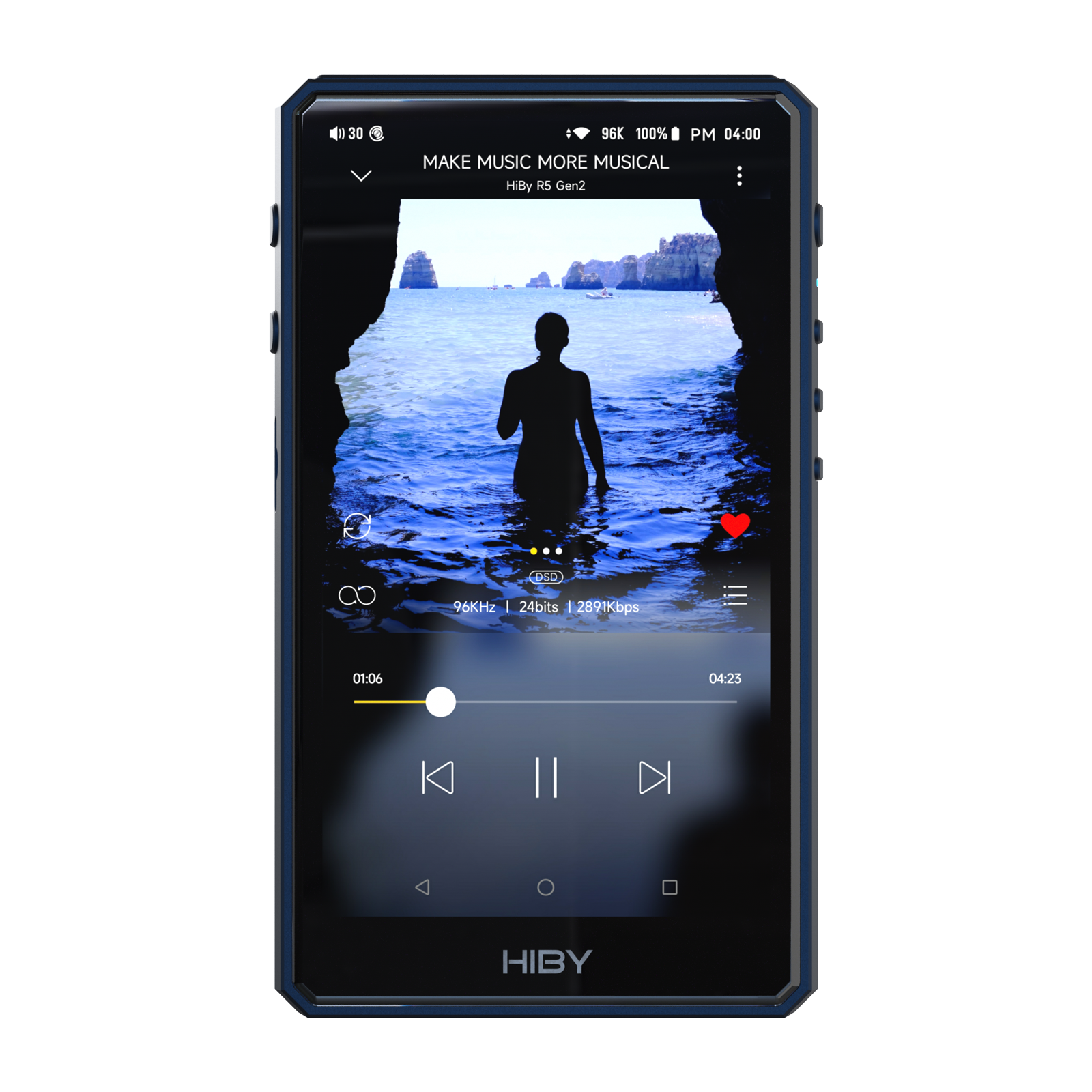 HiByMusic R5 デジタルオーディオプレイヤー 4.4mm バランス出力端子