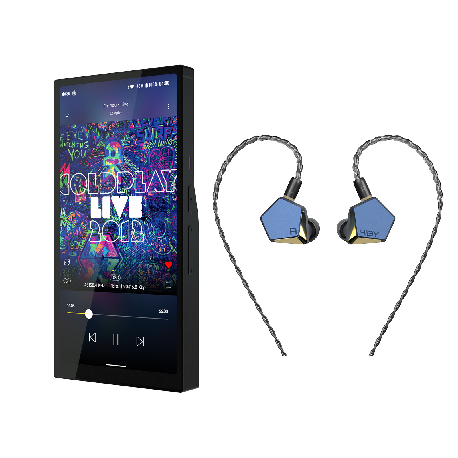HiBy R6 Pro II - Lossless HD Music Player Hi-Res Portable DAP and IEM Earphones 2