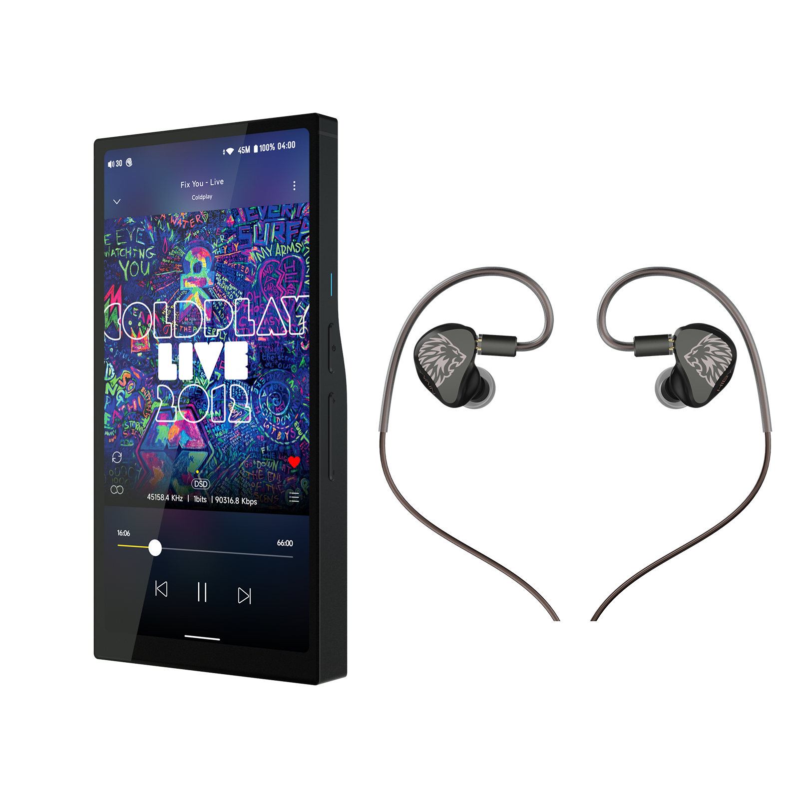 HiBy R6 Pro II - Lossless HD Music Player Hi-Res Portable DAP and IEM Earphones 4