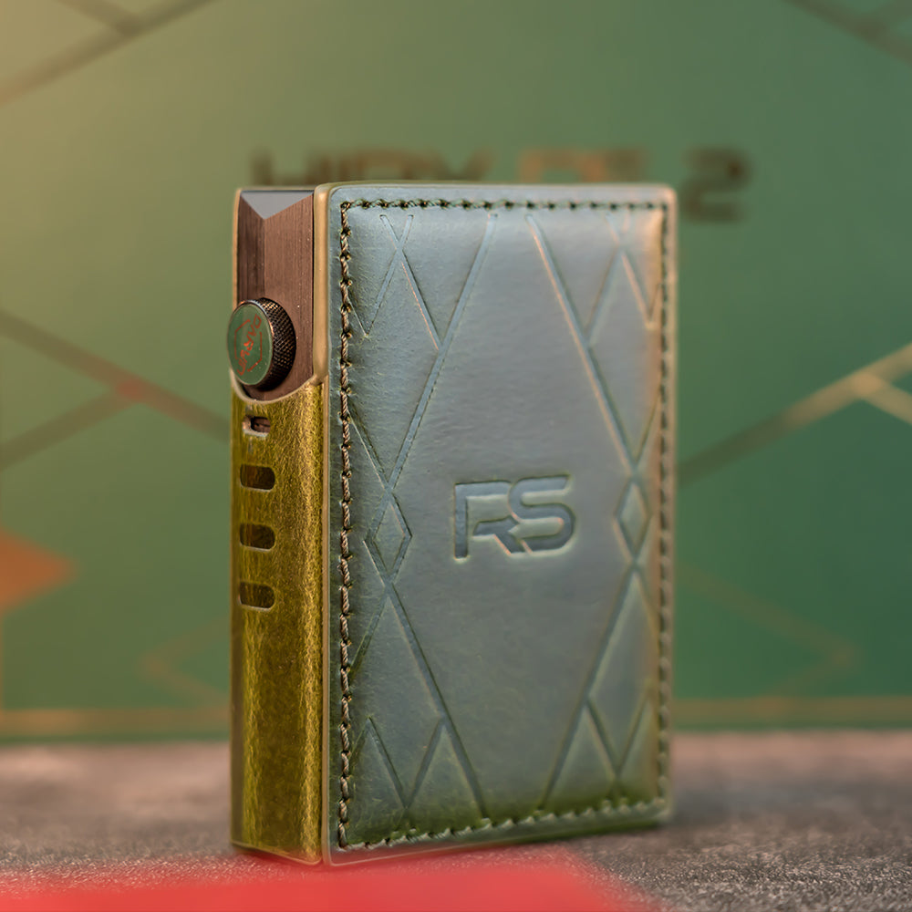 RS2 leather case HiBy | Make Music More Musical Green