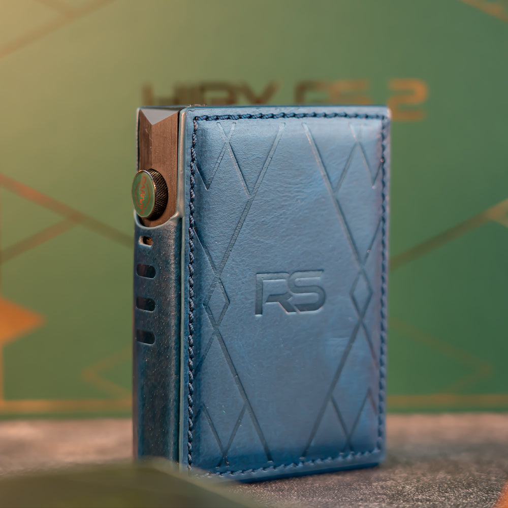 RS2 leather case HiBy | Make Music More Musical Blue