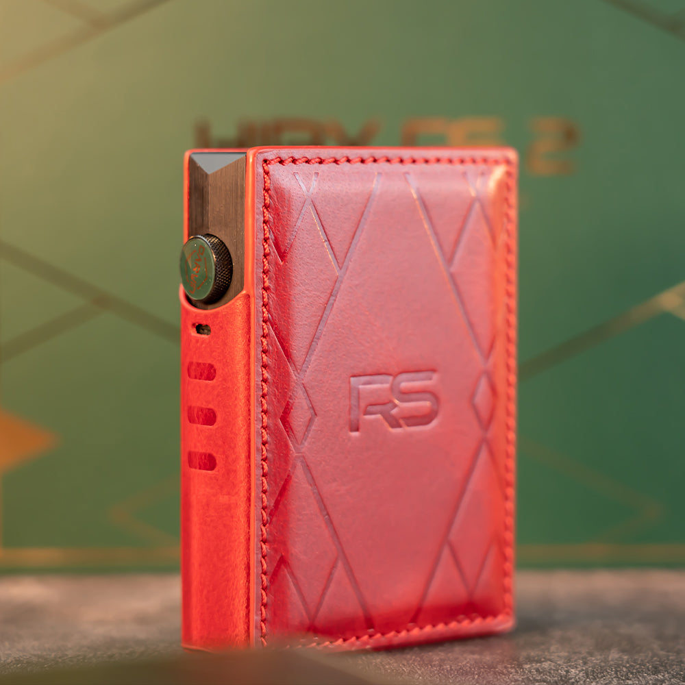RS2 leather case HiBy | Make Music More Musical Red
