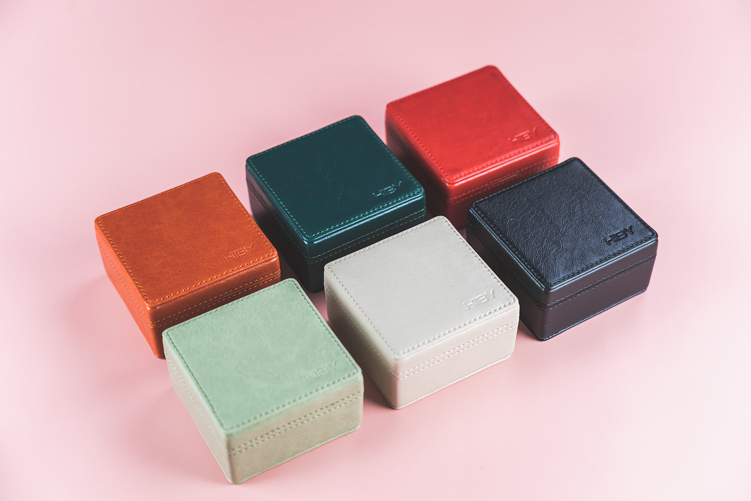 Square leather organizer BX04 for HIFI electronics
