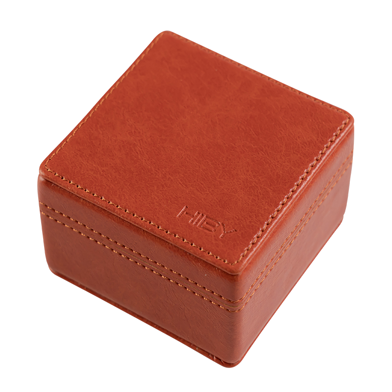 Square leather organizer BX04 HiBy | Make Music More Musical Orange