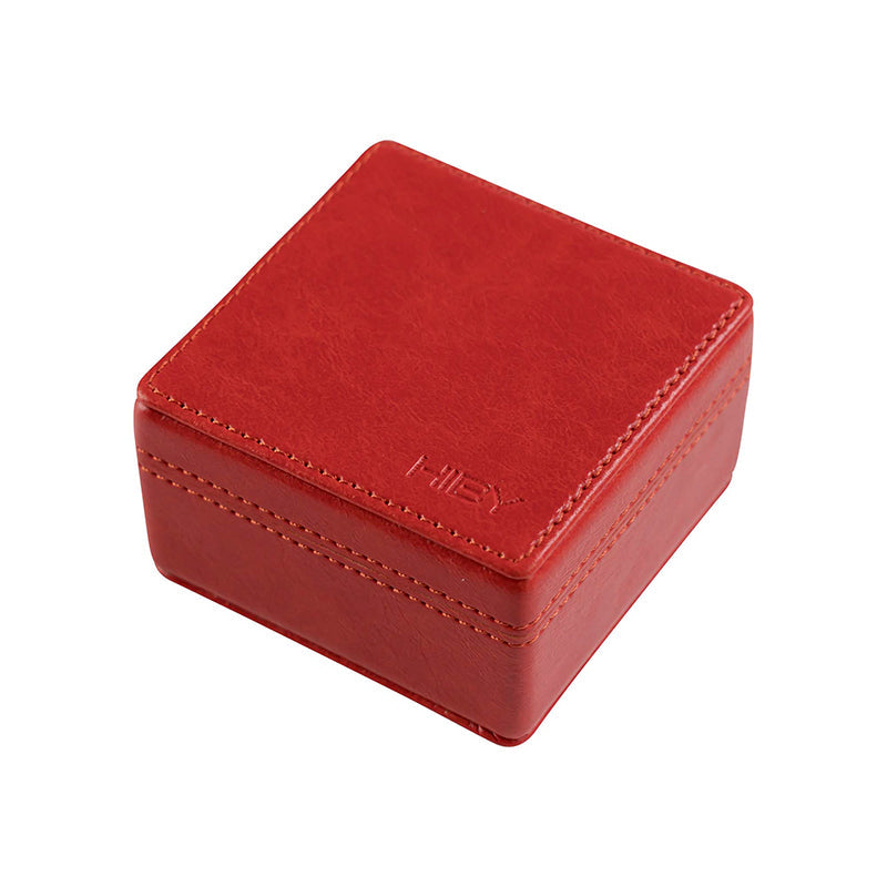 Square leather organizer BX04 HiBy | Make Music More Musical Red