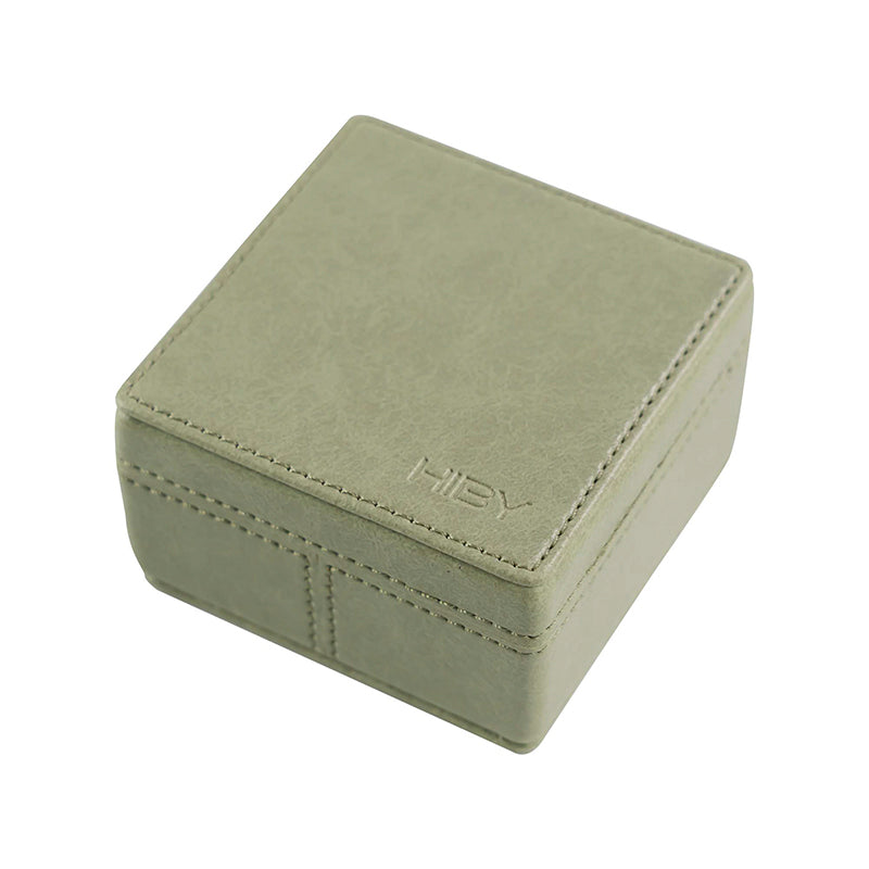 Square leather organizer BX04 HiBy | Make Music More Musical Lightgreen