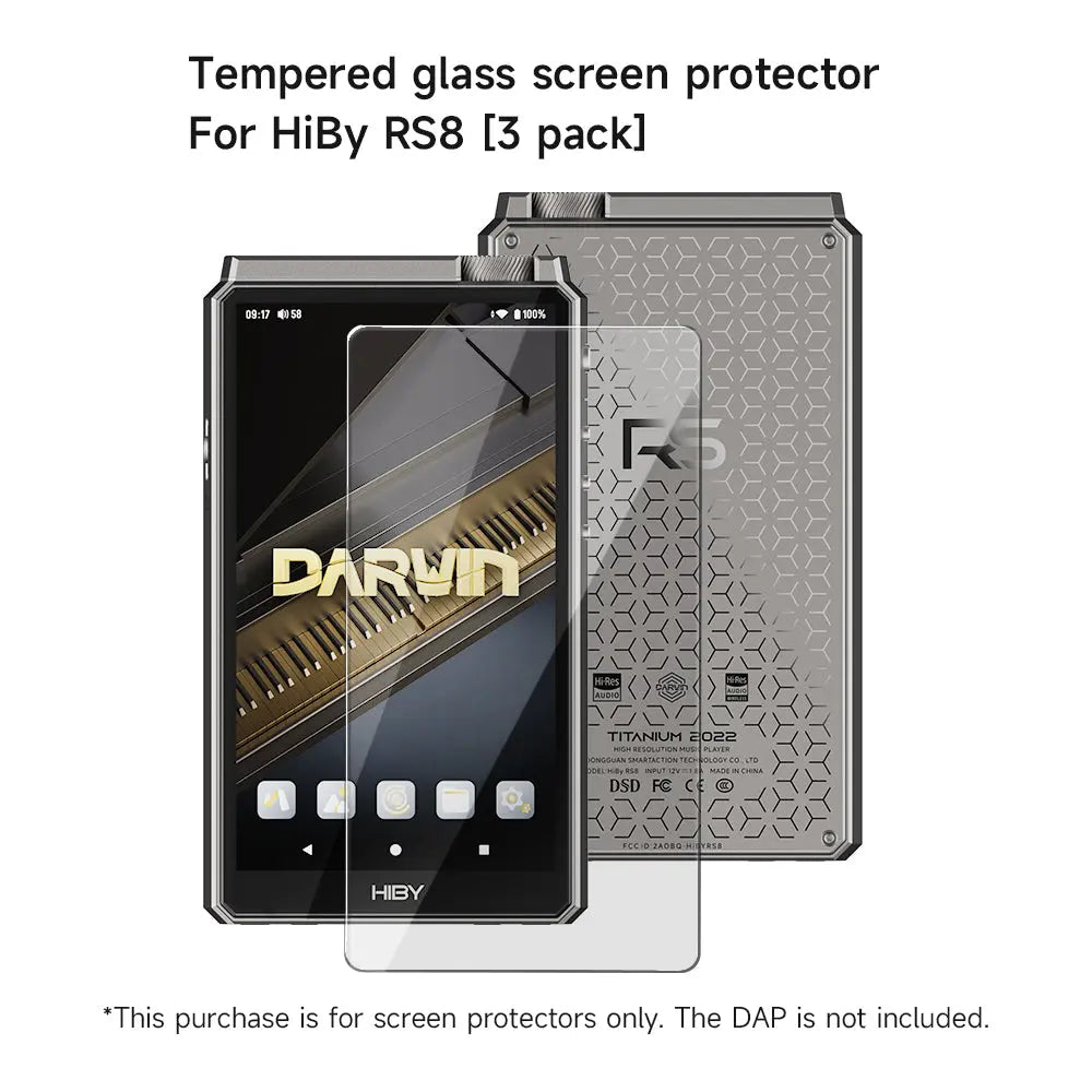 Tempered Glass Protector for Music Player RS8