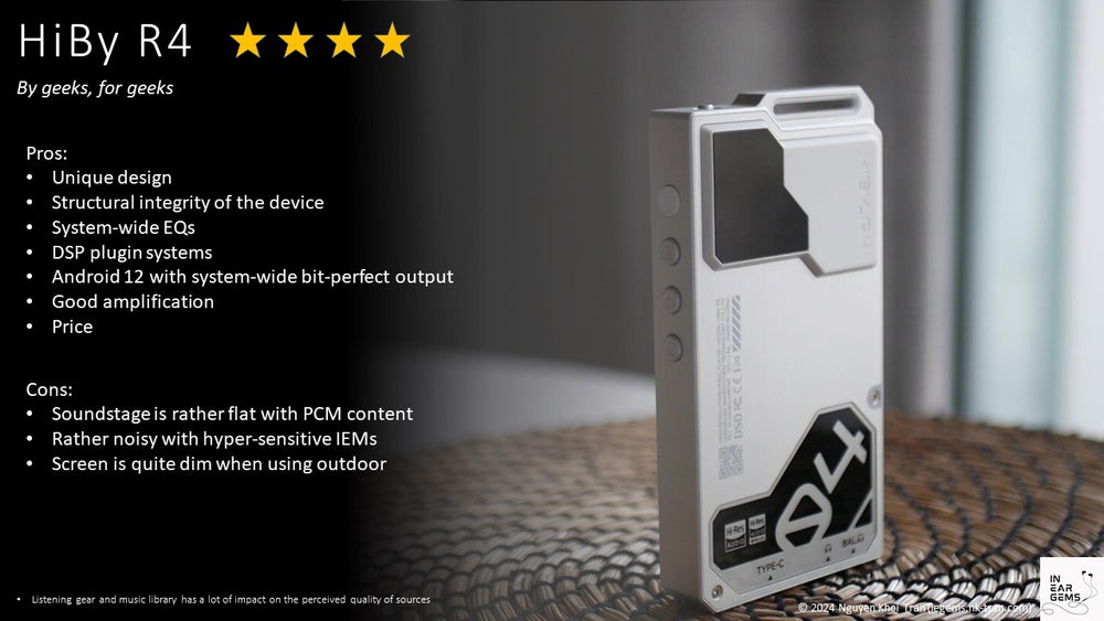 HiBY R4 - By geeks, for geeks