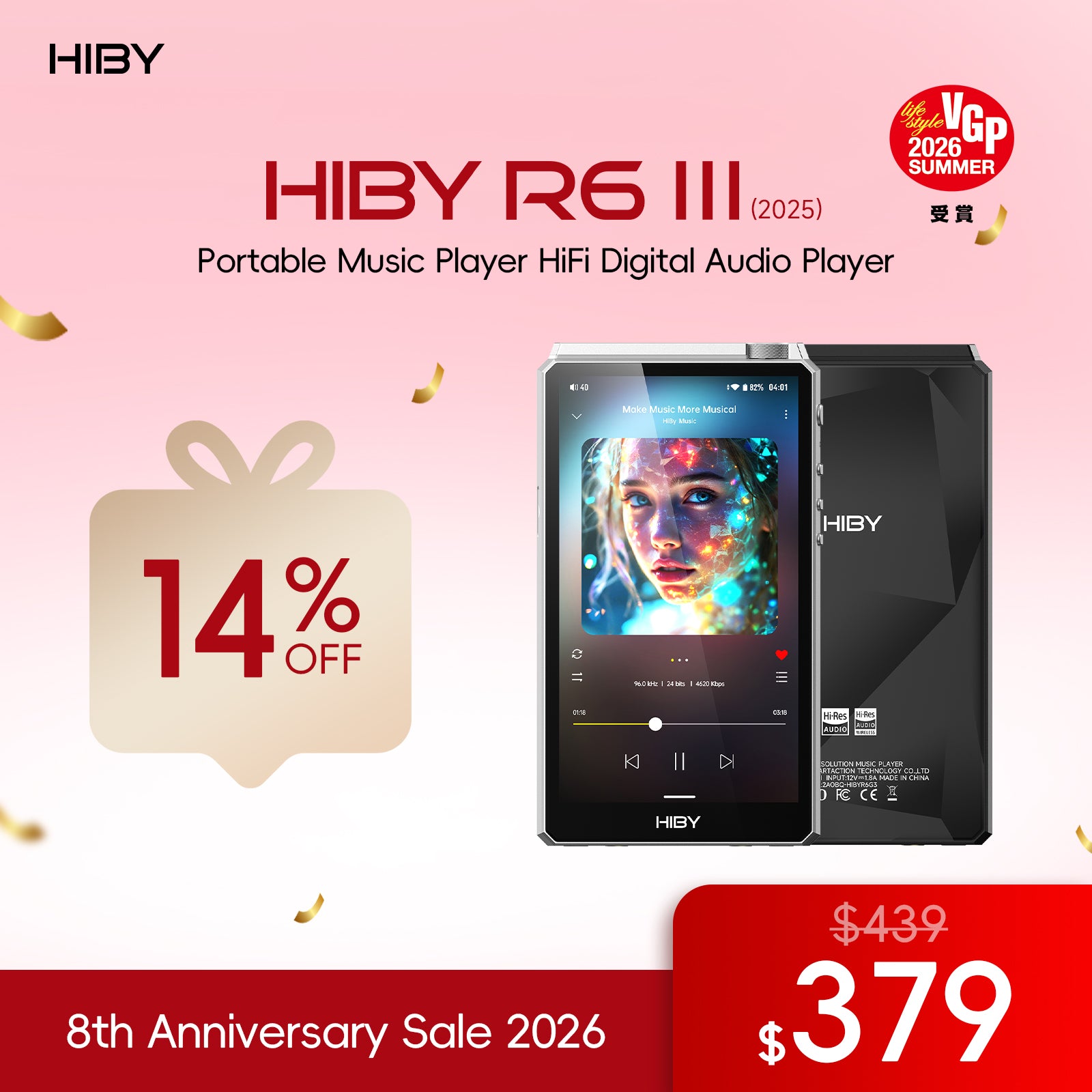HiBy R6 III 2025 - Portable Music Player HiFi DAP