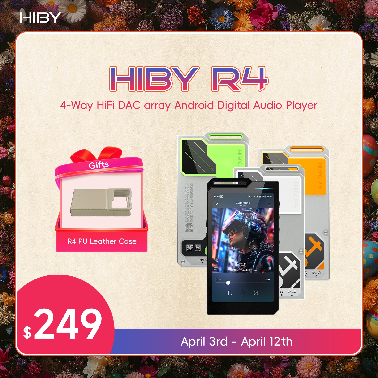 HiBy R4 - 4-Way HiFi Android DAP