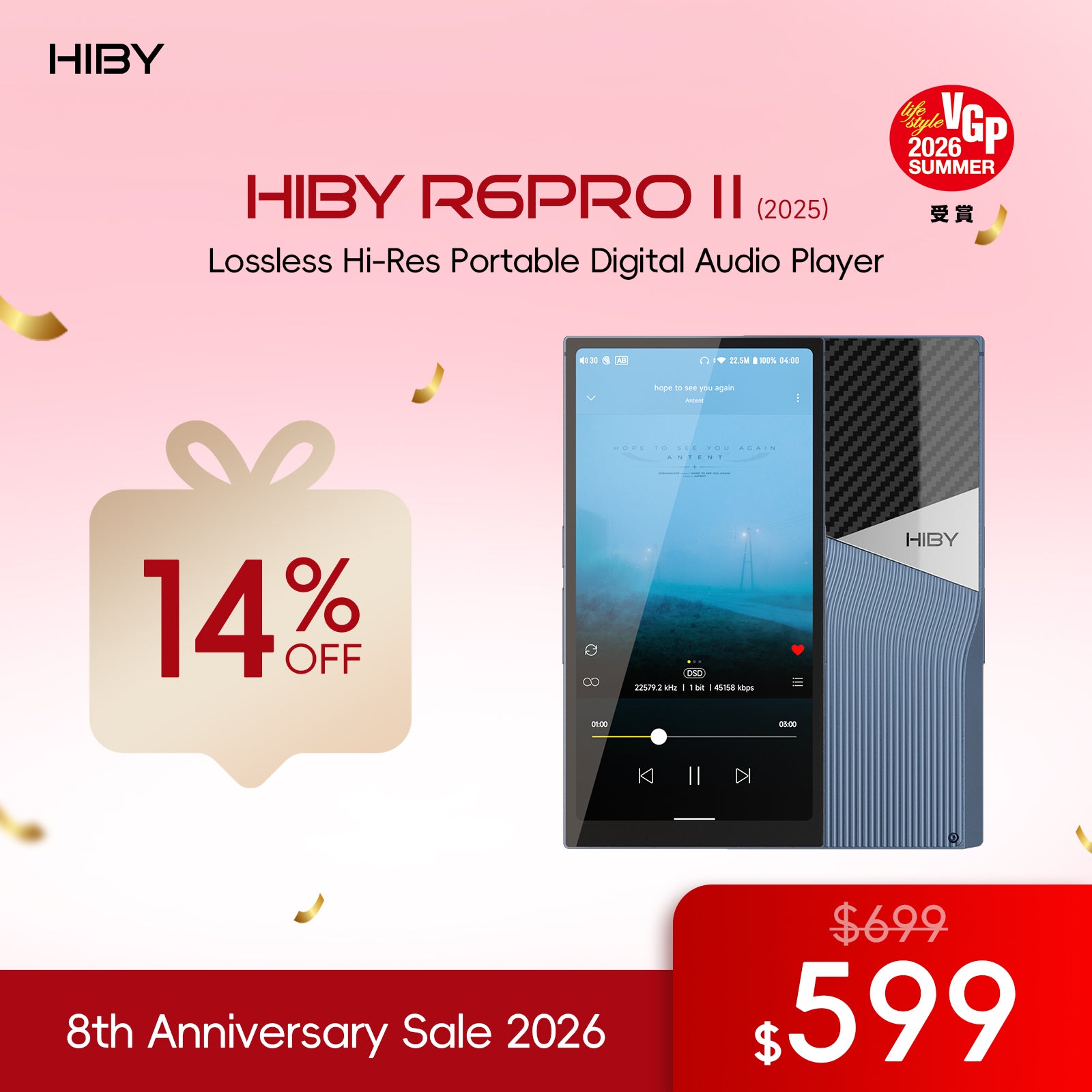 HiBy R6Pro II 2025 - Lossless Hi-Res Portable DAP