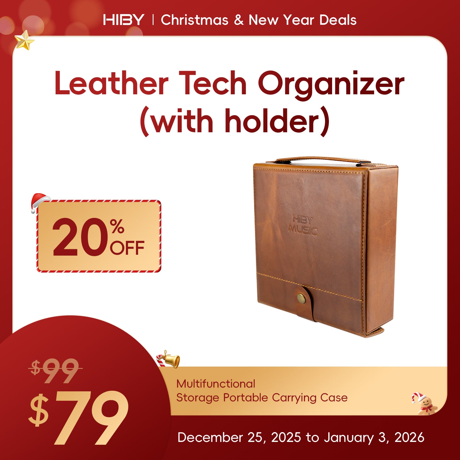 Leather Tech Organizer