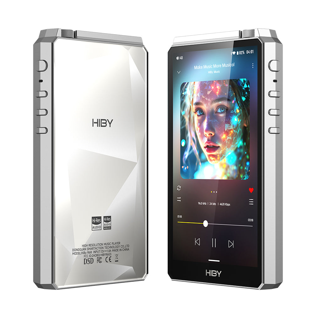 HiBy R6 III 2025 - Portable Music Player HiFi DAP - Silver / R6 III 2025