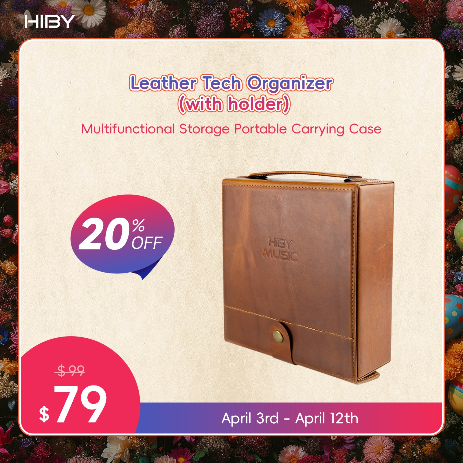 Leather Tech Organizer