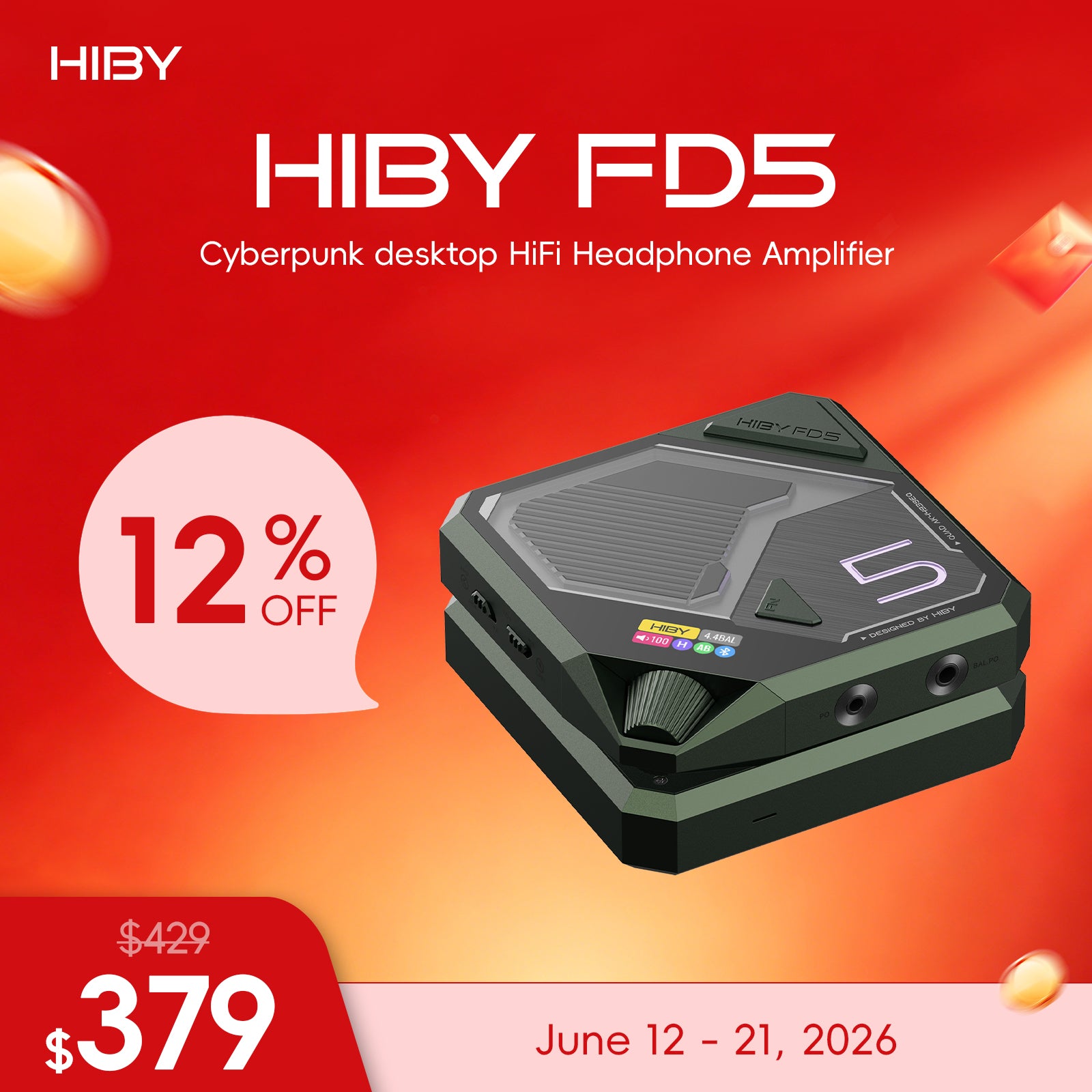 HiBy FD5 ——Cyberpunk desktop HiFi