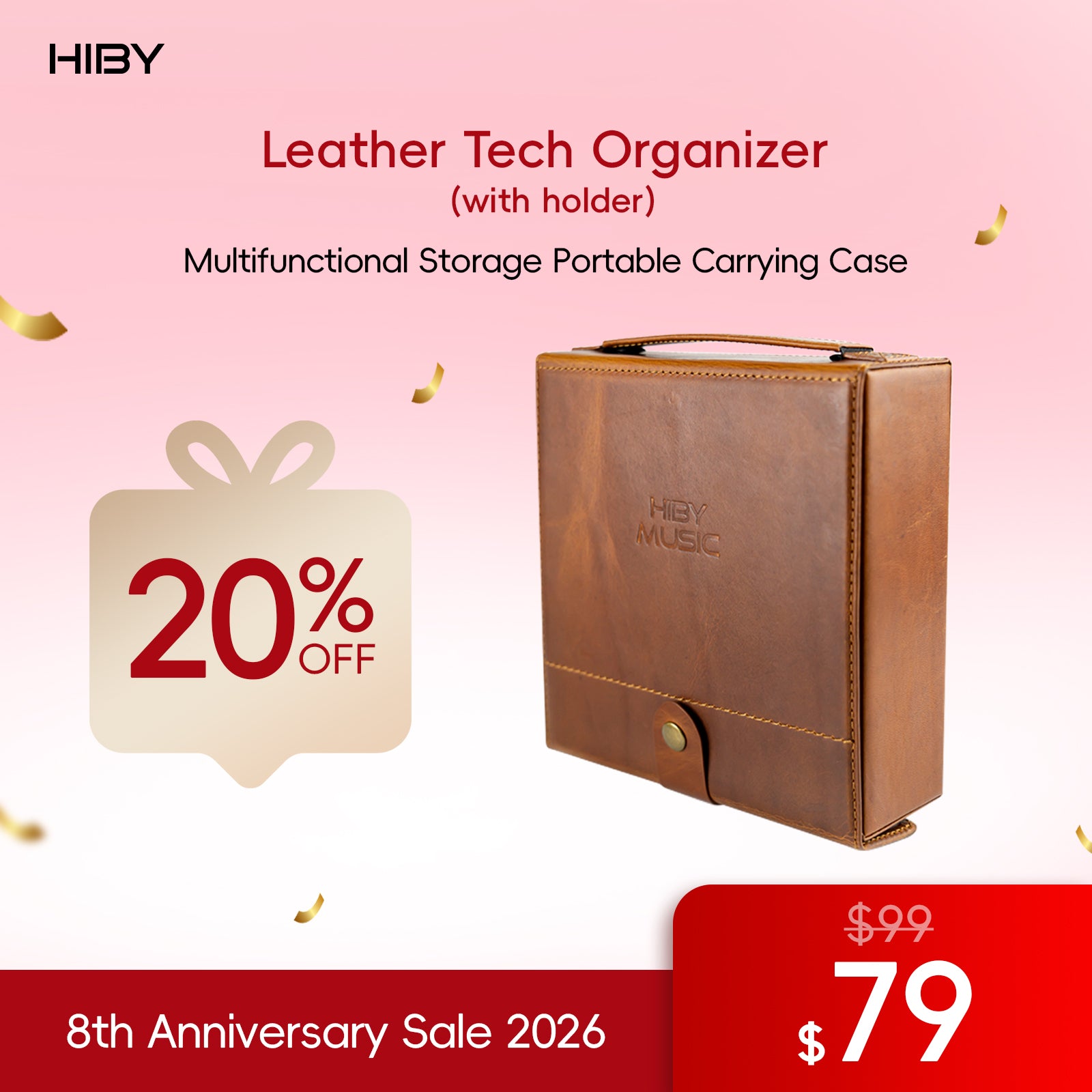 Leather Tech Organizer