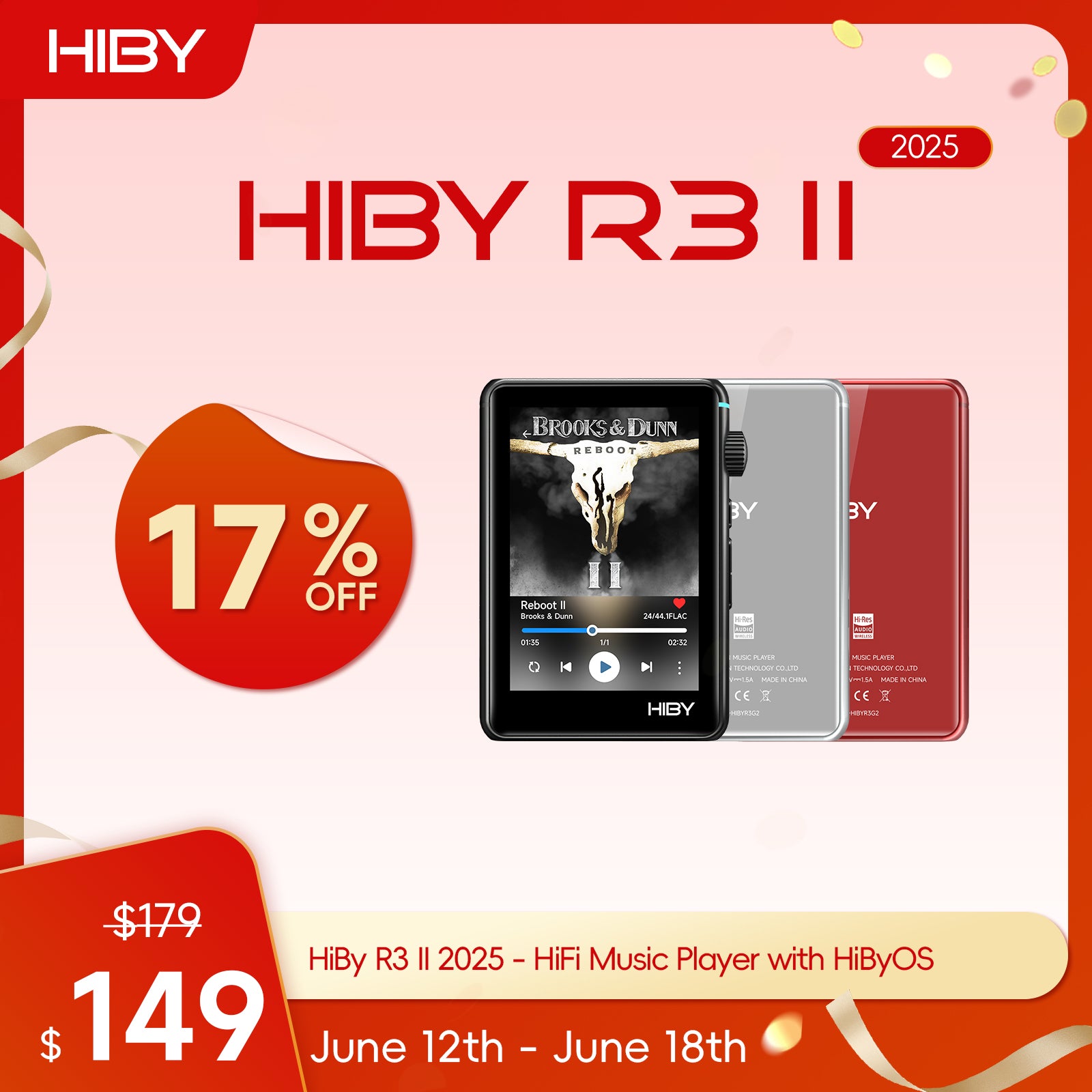 HiBy R3 II 2025 - HiFi Music Player with HiByOS
