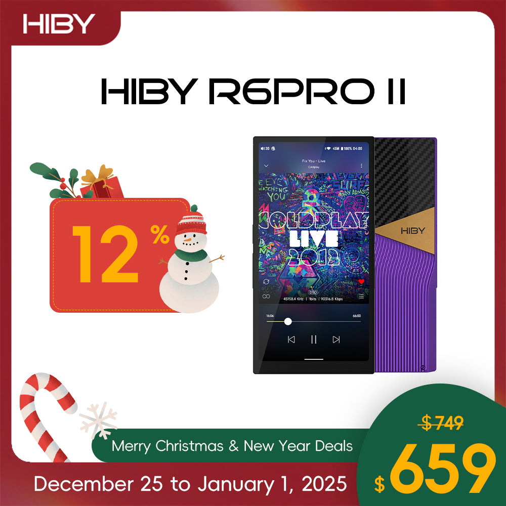 HiBy R6 Pro II - Lossless HD Music Player Hi-Res Portable DAP