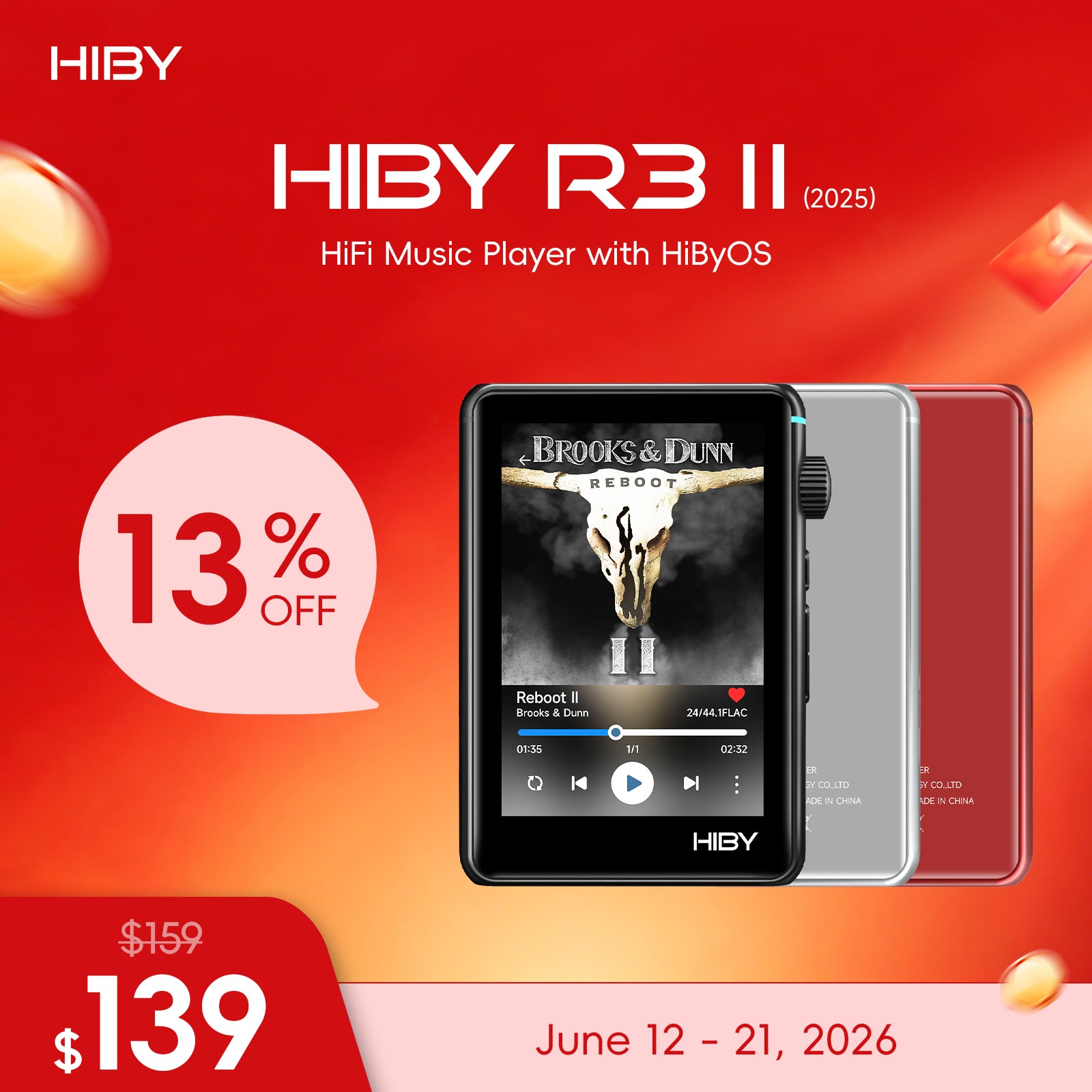 HiBy R3 II 2025 - HiFi Music Player with HiByOS