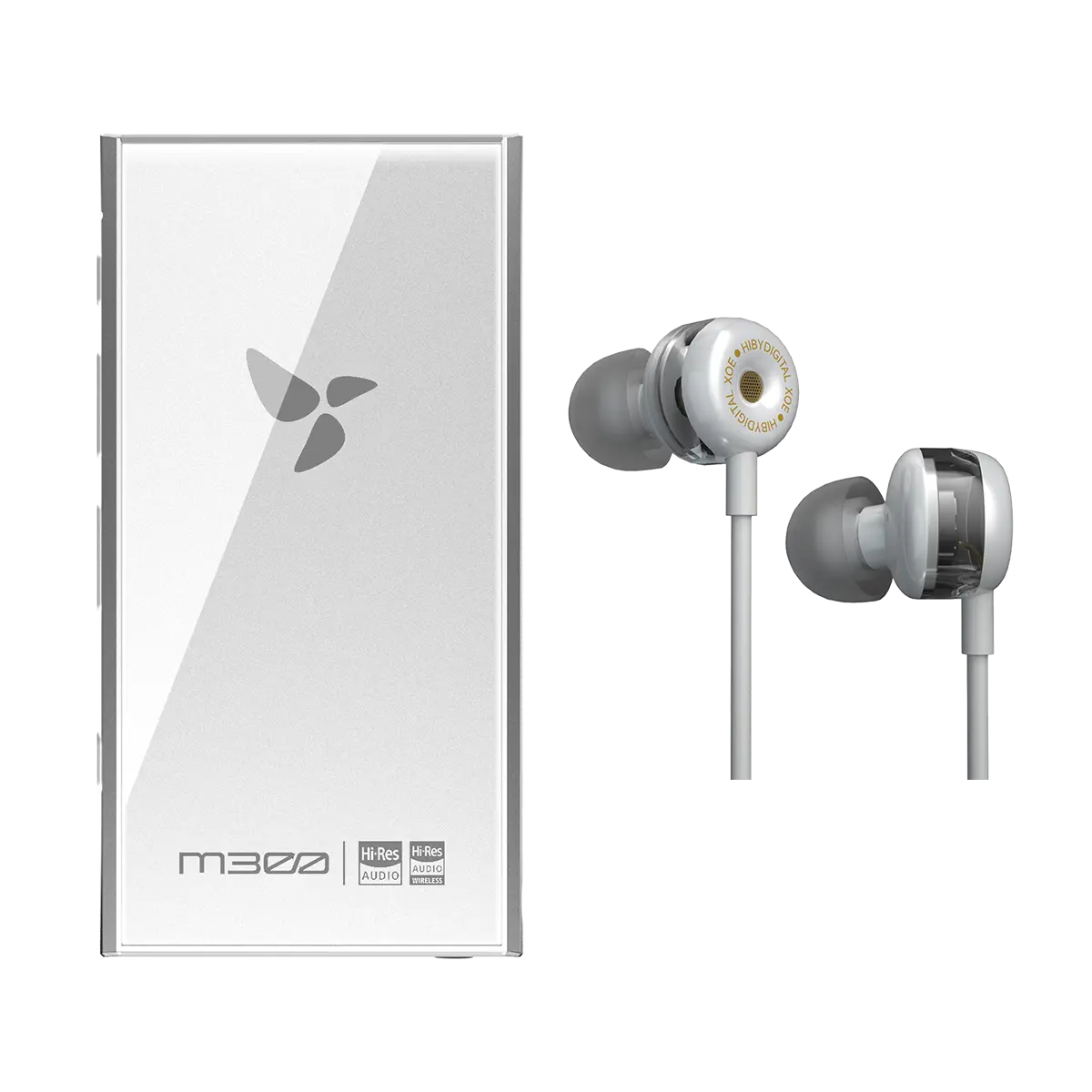 HiBy Digital M300 - Pocketable Android Digital Audio Player HiBy | Make Music More Musical Silver-XOE-Type-C