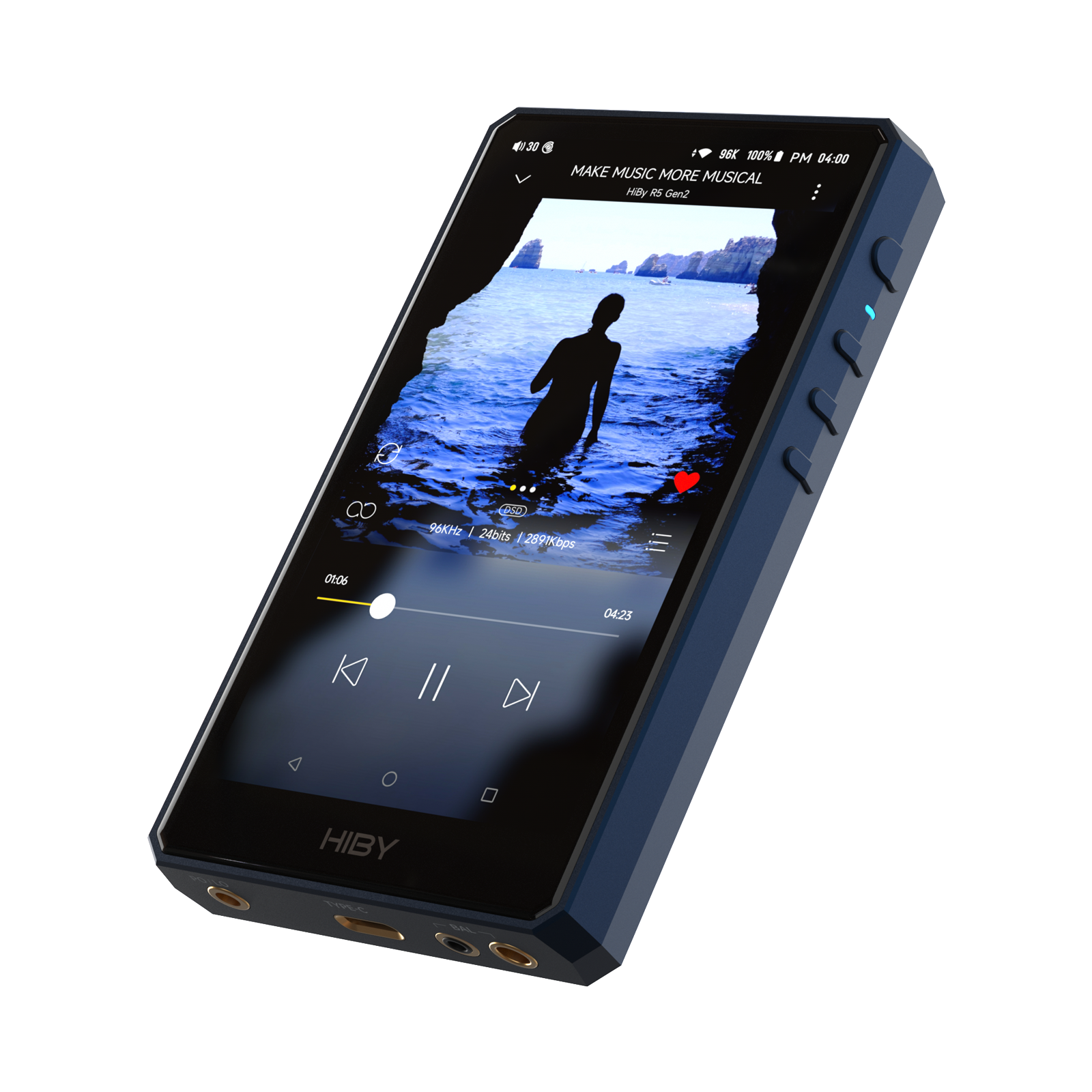 新品 HiBy R5 ブラック デジタルオーディオプレーヤー ハイレゾ対応
