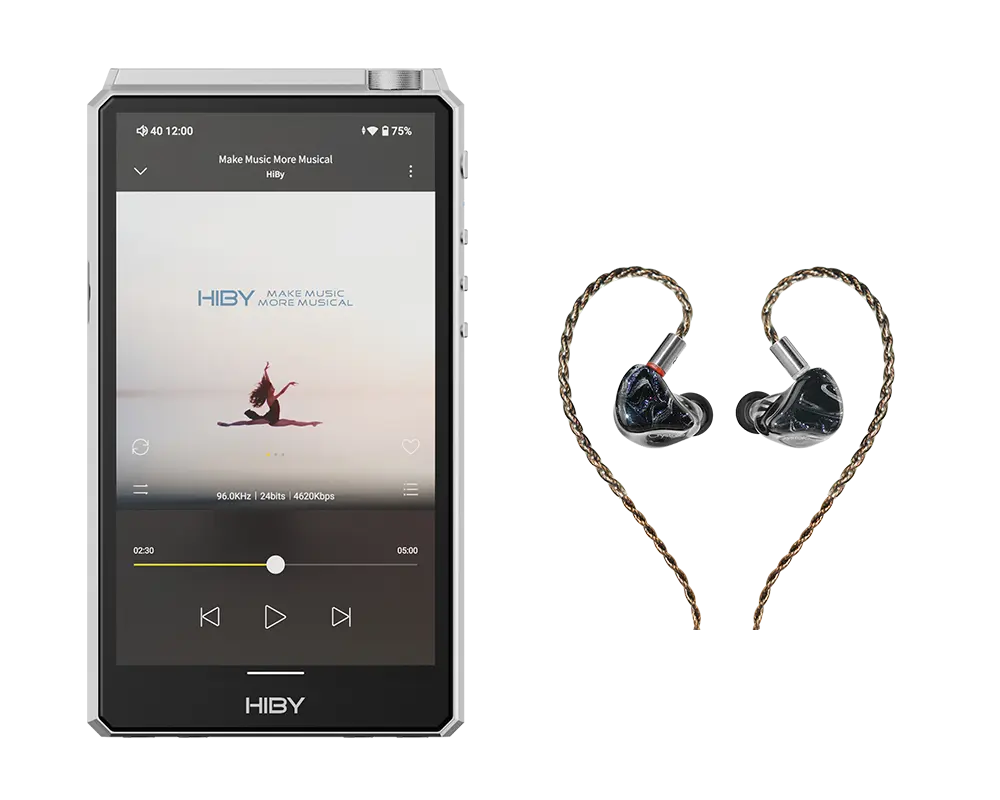 Hiby R6 III - Portable Music Player Hifi DAP HiBy | Make Music More Musical Gunmetal-gray-Crystal6-II