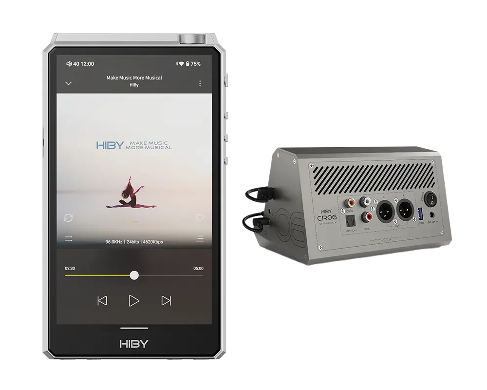 Hiby R6 III - Portable Music Player Hifi DAP HiBy | Make Music More Musical Gunmetal-gray-CR06
